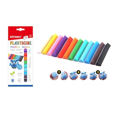 Motarro 12Pcs Plasticine Air Dry Clay Set - ME132-2