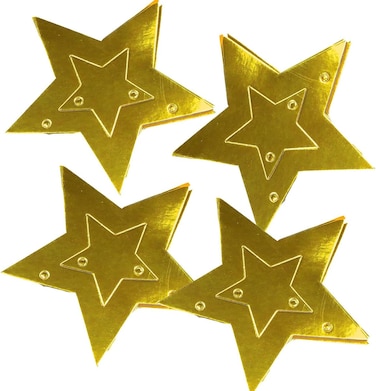 Italo Star Hanging Decoration &ndash; Gold Metallic Star Ornament for Party, Christmas, Wedding, Birthday &amp; Home D&eacute;cor