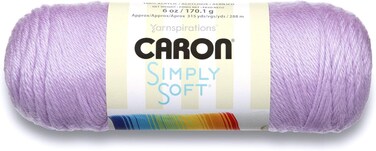 Caron Simply Soft Solids Yarn Medium Gauge 100% Acrylic - 6 oz - Orchid - Machine Wash &amp; Dry
