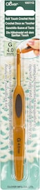 clover 1007/G Soft Touch Crochet Hook: 4.00mm, Other, Multicoloured, 4mm
