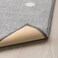 YALLABUYIT Rug, dotted/grey, 133x160 cm