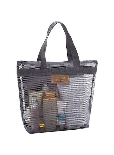 Oasisgalore Mesh Shower Caddy Quick Dry Tote Bag Portable Lightweight Hanging Toiletry and Bath Organizer with Zipper for College Dorms Gym Swimming Beach Travel Sports Games