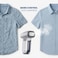 Jeroma LuftPro Handheld Garment Steamer, 2-in-1 Steam Iron &amp; Clothes Steamer for Home Travel, 2500Pa Suction, Fast 30s Heat-Up, 2 Detachable Water Tanks, Fabric-Safe Temperature, 220-240V