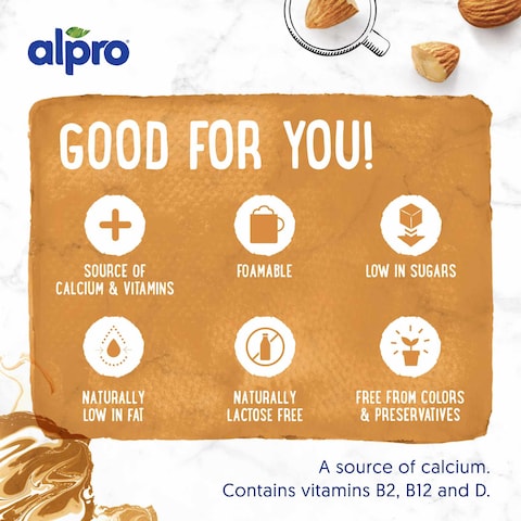 Alpro Barista Almond Drink, 100% Plant-Based, Lactose &amp; Dairy Free  1L