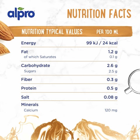 Alpro Barista Almond Drink, 100% Plant-Based, Lactose &amp; Dairy Free  1L