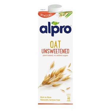Alpro Oat Unsweetened Drink, 100% Plant-Based, Lactose Free  1L