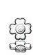 6 Pieces Yonca Tea Plate Set 4-Leaf Clover Shape, 110 Mm Diameter, 18.5 Mm Height Clear