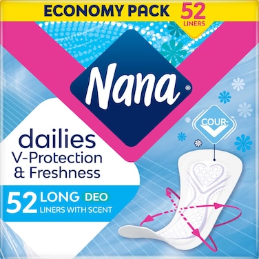 Nana Dailies Fresh Long Panty Liners Scented 52 Liners