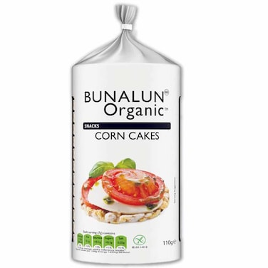 Bunalun Organic Corn Puff Cakes, 110g
