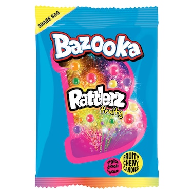 Bazooka Rattlers Fruity Chewy Candies, 120g