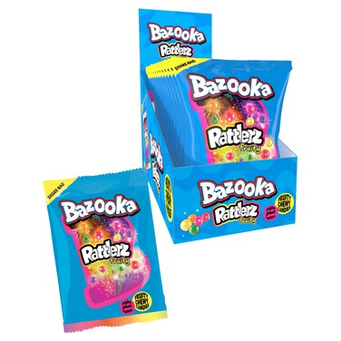 Bazooka Rattlers Fruity Chewy Candies, 120g Pack of 12