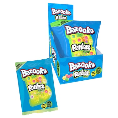 Bazooka Rattlers Sour Chewy Candies, 120g Pack of 12