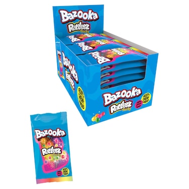 Bazooka Rattlers Fruity Chewy Candies, 40g Pack of 12
