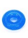 WANGCL Molar Bite Toy, Soft Natural Rubber Dog Puppy Chew Toys for Aggressive Chewers Dog Toothbrush Teeth Cleaning Brushing Doughnut Ring Shape Interactive Play Tool Blue
