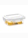 Borosil Klip-N-Store Rectangular Glass Storage Container With Air Tight Lid Food Storage Container Microwave Safe Container 120 ml