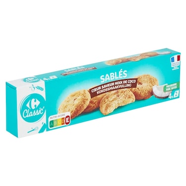 Carrefour Classic Pure Butter Coconut Filled Biscuits, 100g