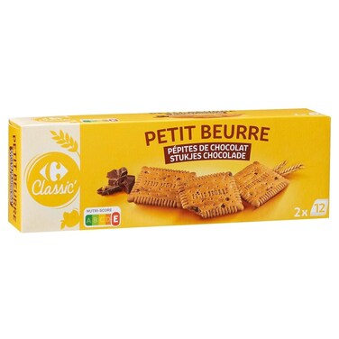 Carrefour Classic Petit Beurre Chocolate Chip Biscuits, 200g