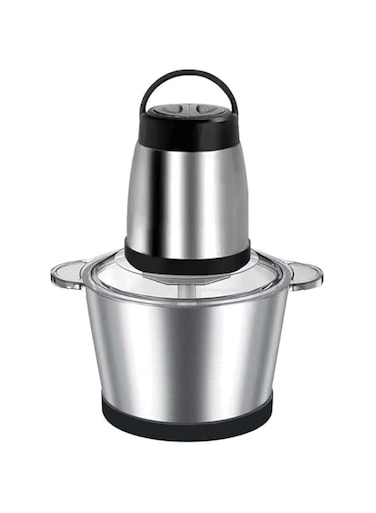 2-Litre Electric Food Chopper, 500W, Stainless Steel Bowl, Quad Blades, 2 Speed Settings