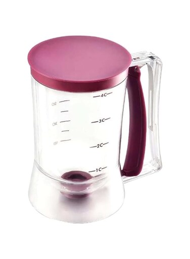 Dubai Gallery Pancakes Batter Milk Measuring Dispenser Clear/Purple