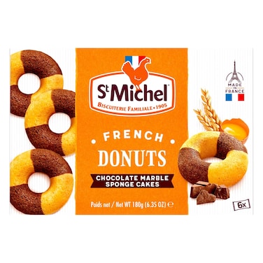 St Michel Choco Marble Donuts, 180g