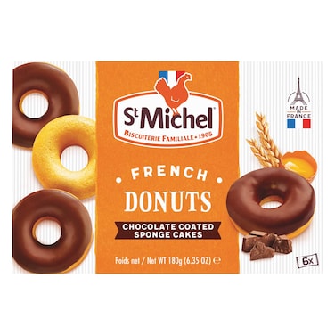 St Michel Chocolate Coated Donut, 180g