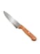 6-Inch Wooden Handle Chef Knife with Stainless Steel Blade for Kitchen Prep Multi-Purpose Professional Culinary Tool for Slicing Dicing Chopping Meat and Vegetables