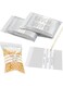 200 Pcs Grip Seal Bags 2.36x3.54in Resealable Bags Write on Panel Sample Bags with White Strips Plastic Seal Bags Small Zip Lock Resealable Plastic Bags 6x9cm for Storing Samples Jewelry Food