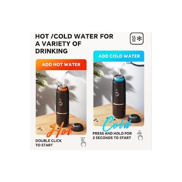 Portable 19-Bar Espresso Maker, 120W with 7500mAh Battery &ndash; Compact Travel Coffee Machine (Black)