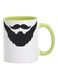 Beard Art Printed Mug Green