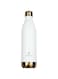 Briiton FLARECOLA 500ml-17Oz Stainless steel Water Bottle White,18/8 FoodGrade Thermo Vacuum Insulated Flask,24hrs Hydro Hot &amp; Cold,SS304 Aqua Sports Bottle,BPA-Free,For School,office,Gym,Travel,Home