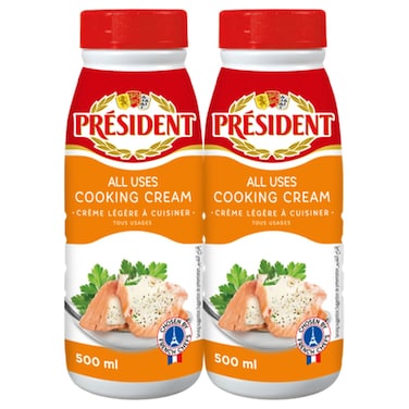 President All Uses Cooking Cream, 500ml, Pack of 2