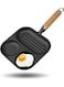 Nonstick Frying Pan,3-in-1 Cast Iron Egg Pan Divided Grill Pan,3-Section Versatile Breakfast Skillet,Cooking Pan for Egg,Steak and Burgers (Black)