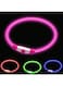 woeita LED Dog Collar,Glow Light Collar for Dogs,Ultra Bright USB Rechargeable Cut to Fit Any Size - Rechargeable Battery - Increased Visibility &amp; Safety For Your Pets(Pink)