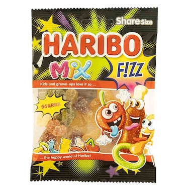 Haribo Mix Fizz Sour Gummy Candy, 70g