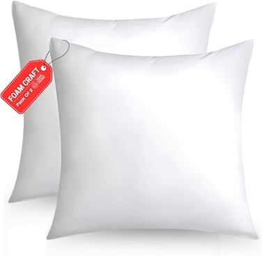 CRAFT&Acirc;&reg; Soft Cushion Fillers with Breathable Microfiber Filling - Set of 2 Cushion Inner Pads (18" X 18")