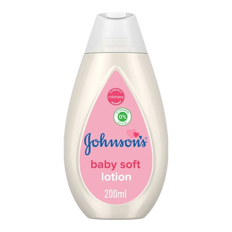 Johnson&#39;s  Baby Soft Lotion, Mild Formula, Coconut Oil, Hypoallergenic 200ml