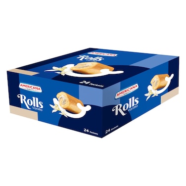 Americana Vanilla Rolls, 20g Pack of 24