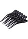 Eurostil compartment clip clothes pegs pack of 6 black plastic
