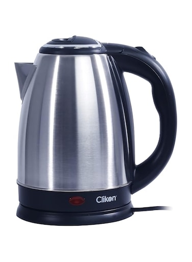 CLIKON - STAINLESS STEEL CORDLESS ELECTRIC KETTLE WITH LED INDICATOR, 1.8 LITER VOLUME CAPACITY, HIGH GRADE STEEL BODY, BOIL DRY PROTECTION, SILVER &amp; GREY - CK5125
