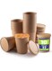 SNH Packing Eco Friendly, Kraft Soup Bowls 32 Oz, Disposable Food Cups. Great For Restaurants, Take-Outs, Or To-Go Lunch 10 Pieces.