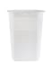 Cleany Genie Plastic Laundry Basket With Lid, Multi-Purpose Laundry Bin with a Slit Break Resistant, Light Weight, Durable and Stylish Construction Large Space Perfect for Storage, White, 55 Liter