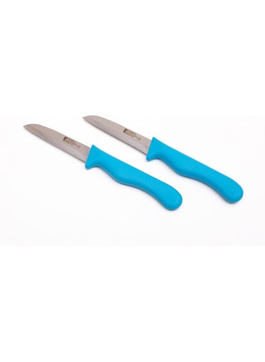 Bergner stainless steel 2pc fruit knife set, Blue/Silver, bg39900bl