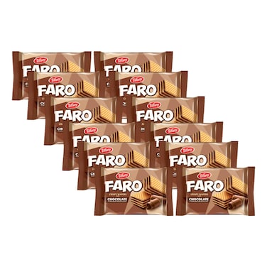 Tiffany, Faro, Crispy Wafers with Chocolate Flavoured Cream Filling, 40g