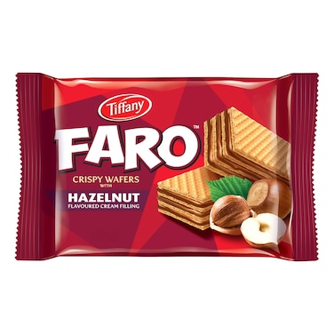 Tiffany, Faro, Crispy Wafers with Hazelnut Flavoured Cream Filling, 40g