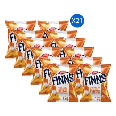 Finns, Tiffany Finns Crinkled Potato Chips Cheese, 12g