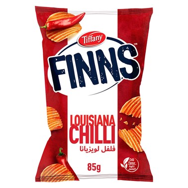 تيفاني فينز شرائح بطاطس مجعدة بالفلفل الحار، 85 غرام