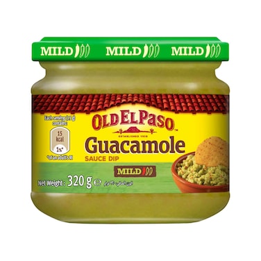 Old El Paso Mild Guacamole Sauce Dip, 320g
