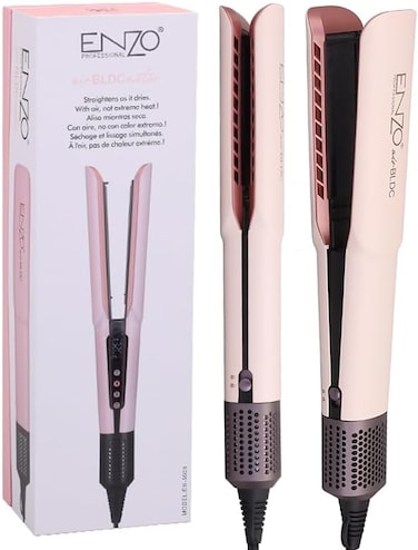 PrecisionWare Enzo EN-5008 High-Speed Hot Air Straightener, 4-In-1 Blow Dryer, Styler, Straightener &amp; Volumizer With Ionic Technology For Smooth, Frizz-Free Hair - Intl Version