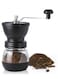 Manual Coffee Bean Grinder Glass Portable With Ergonomic Handle