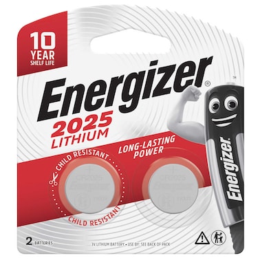 Energizer Lithium Batteries 3V (2025)  Pack of 2